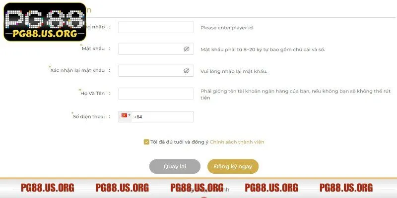 Xác minh an toàn khi tạo tài khoản